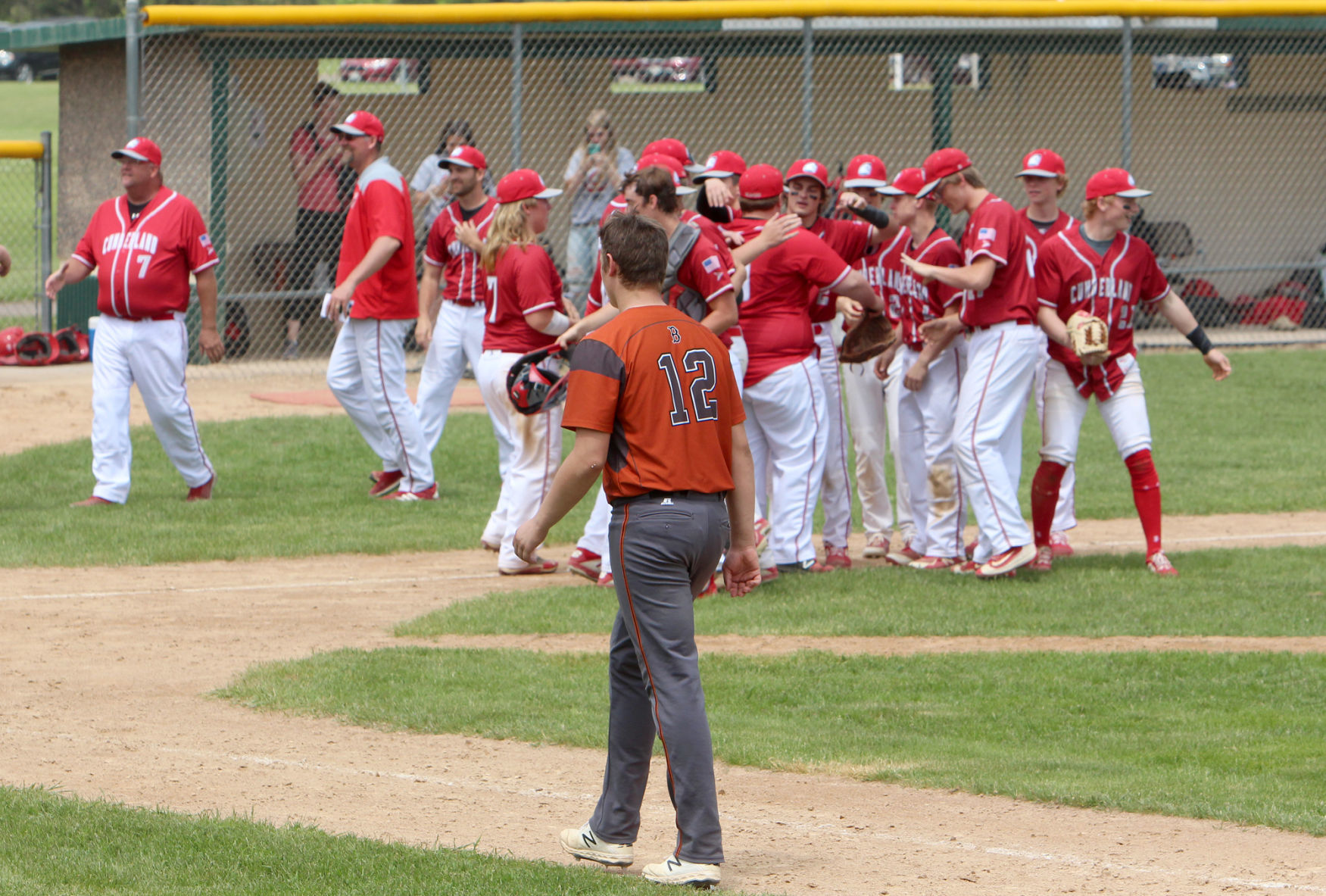 Bloomer baseball vs Cumberland at Casper Park 6-4-19